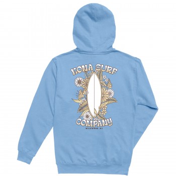 Overgrown Girls Vintage Washed Hoodie in Pigment Light Blue